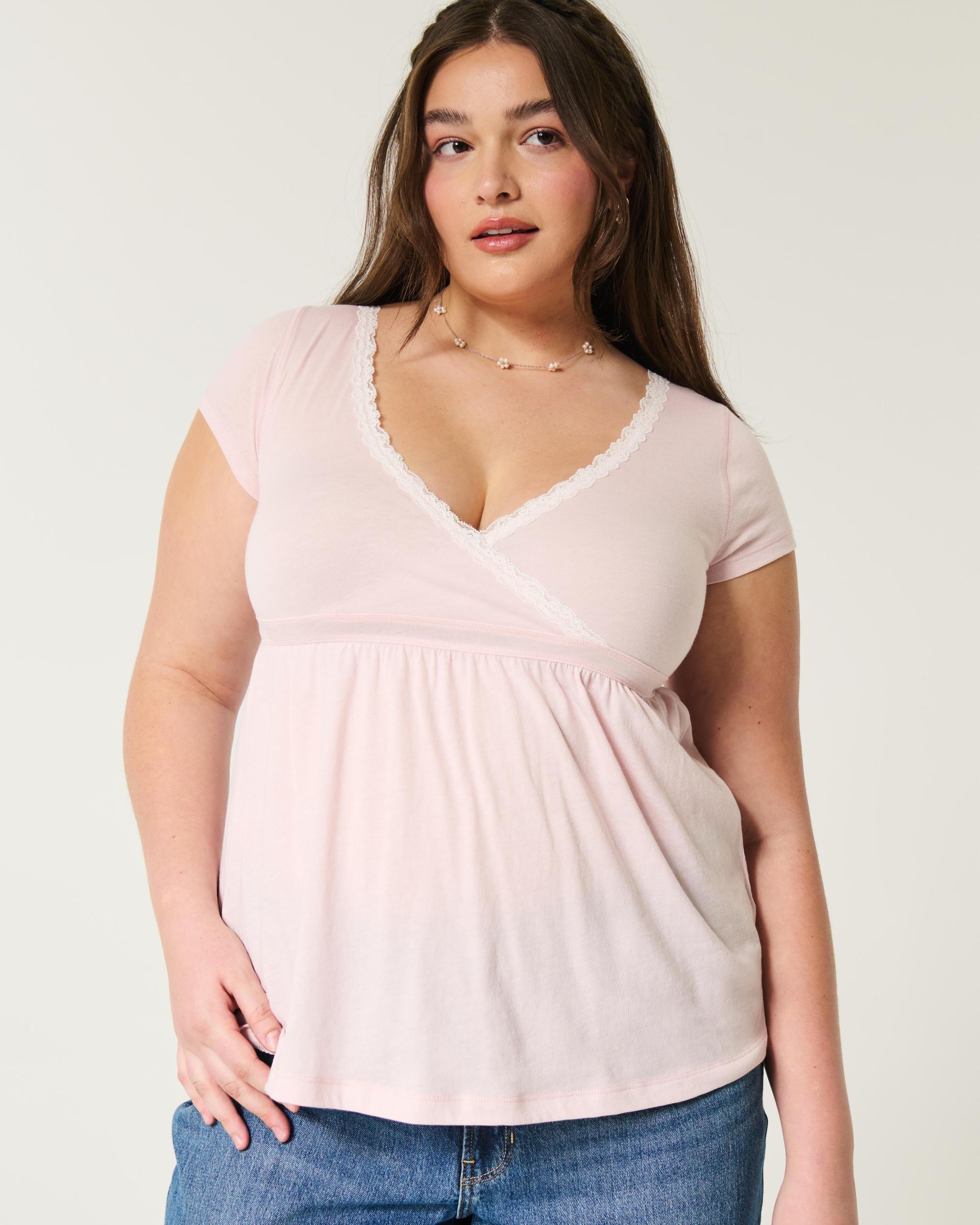 Easy Wrap-Front Babydoll Top Product Image