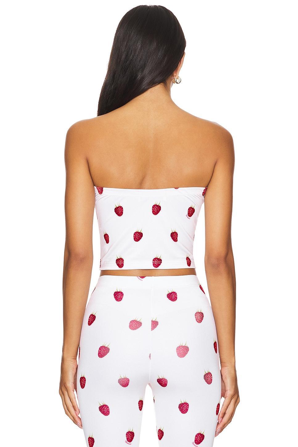 Raspberry Print Bustier Top FIORUCCI Product Image