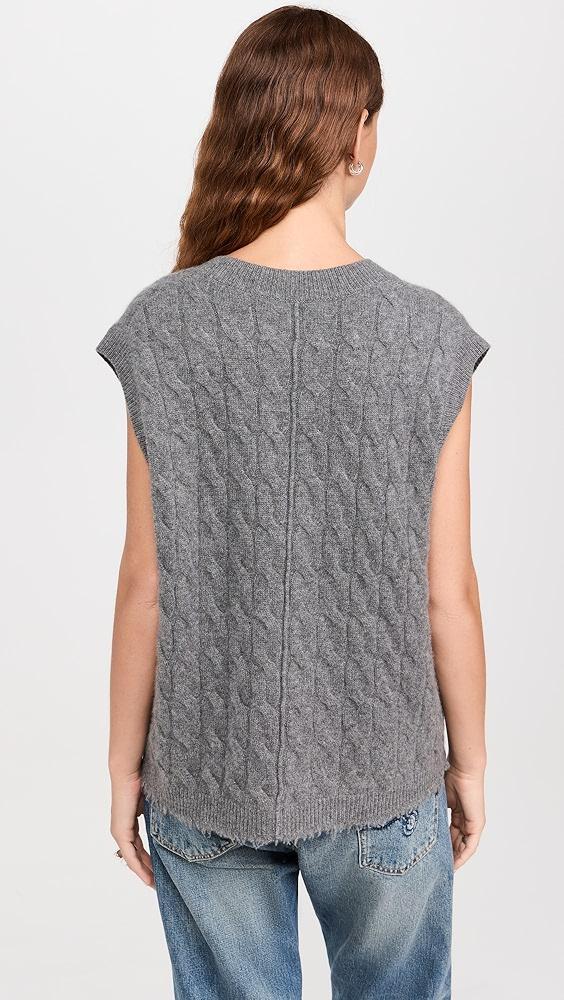 RE/DONE Cashmere Cable Vest | Shopbop Product Image