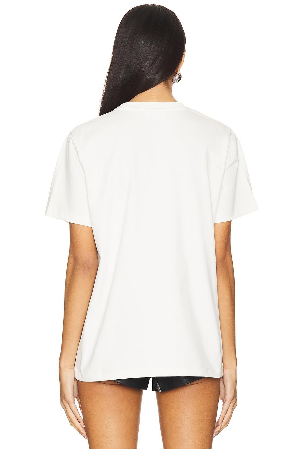 Heavy Cotton Bow Relaxed T-Shirt Ganni Product Image