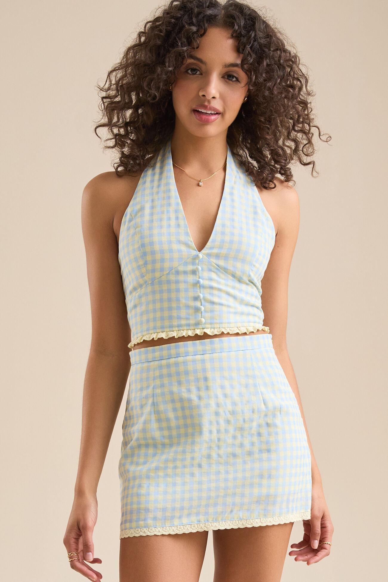 Skye Gingham Halter Product Image