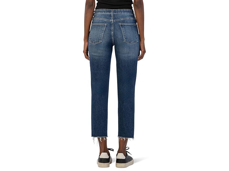 KUT from the Kloth Rachael High-Rise Fab Ab Mom Raw Hem In Explore (Explore) Women's Jeans Product Image