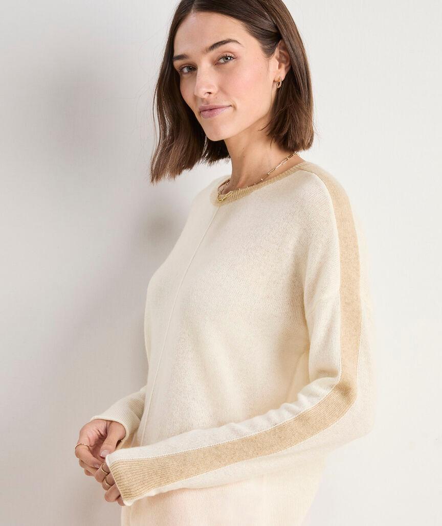 Seaspun Cashmere Colorblock Crewneck Sweater Product Image