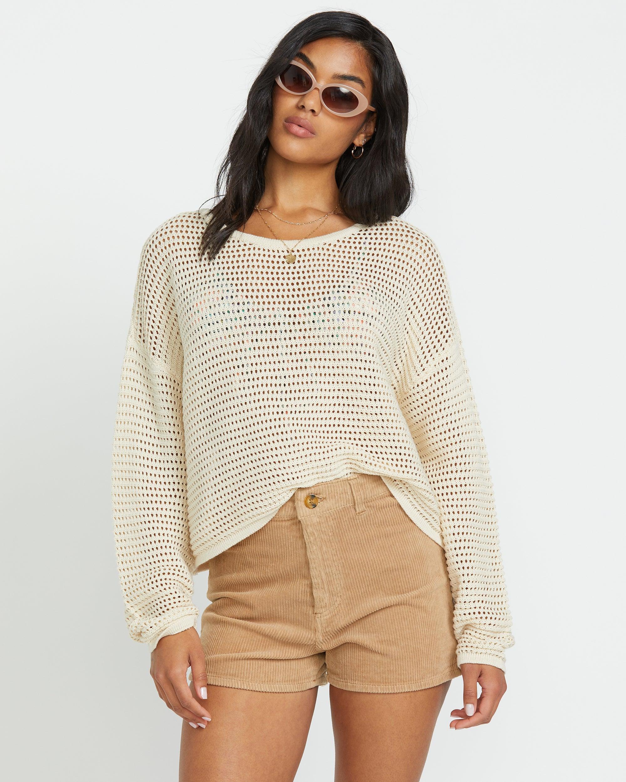 Free Fall Corduroy Shorts - Biscuit Female Product Image
