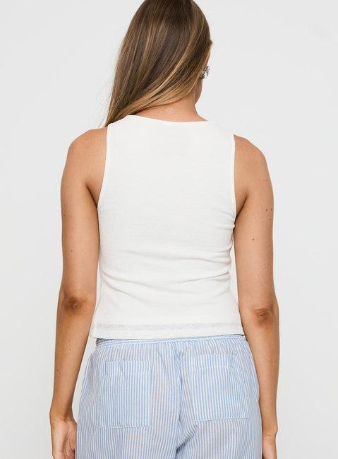 Lantau Tank Top White Product Image
