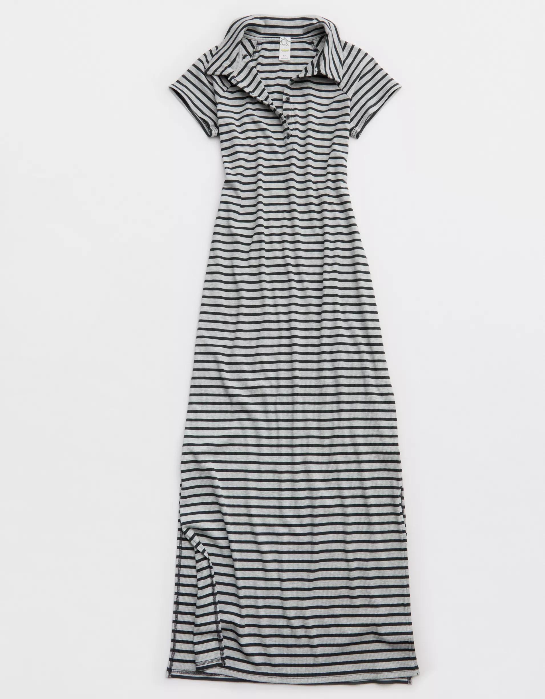 OFFLINE By Aerie Thumbs Up Heavyweight Polo Maxi Dress Product Image