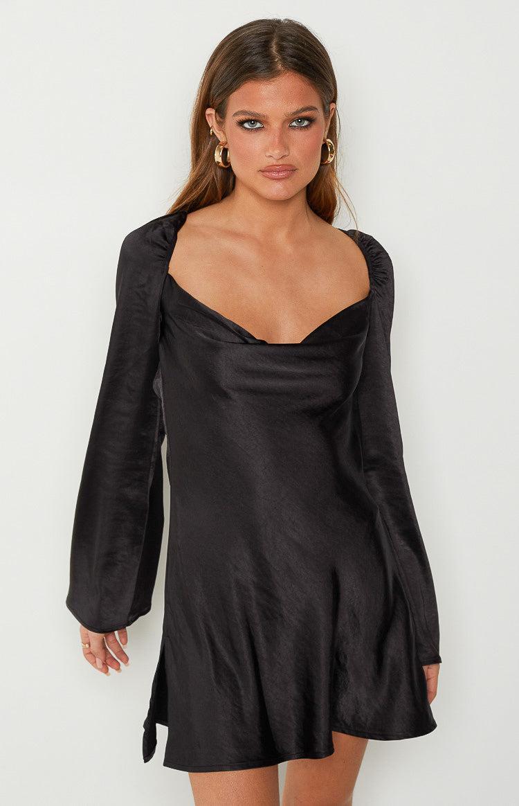 Marienne Black Mini Dress Product Image