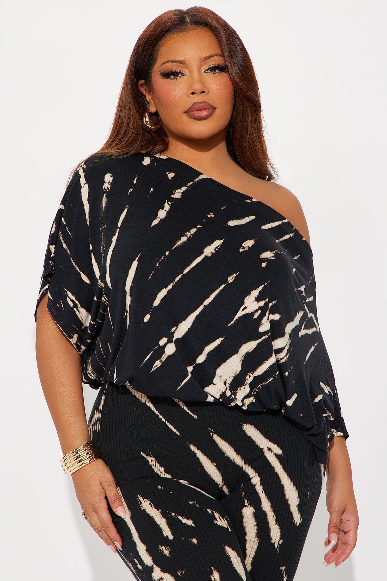 Stephanie Tie Dye Jumpsuit - Black/White Product Image