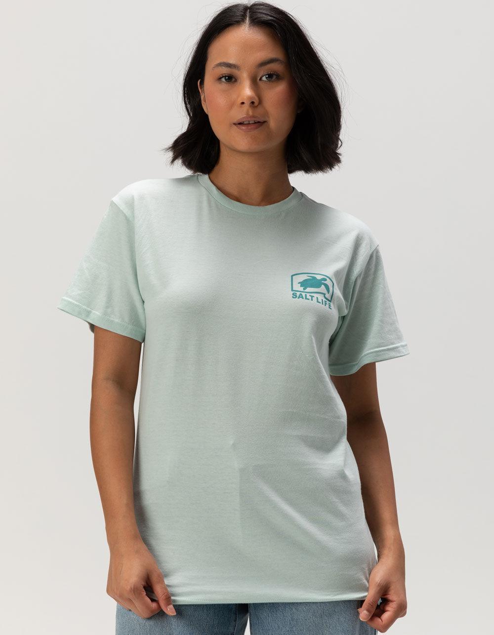 SALT LIFE Pro Salt Turtle Womens Tee - MINT Product Image