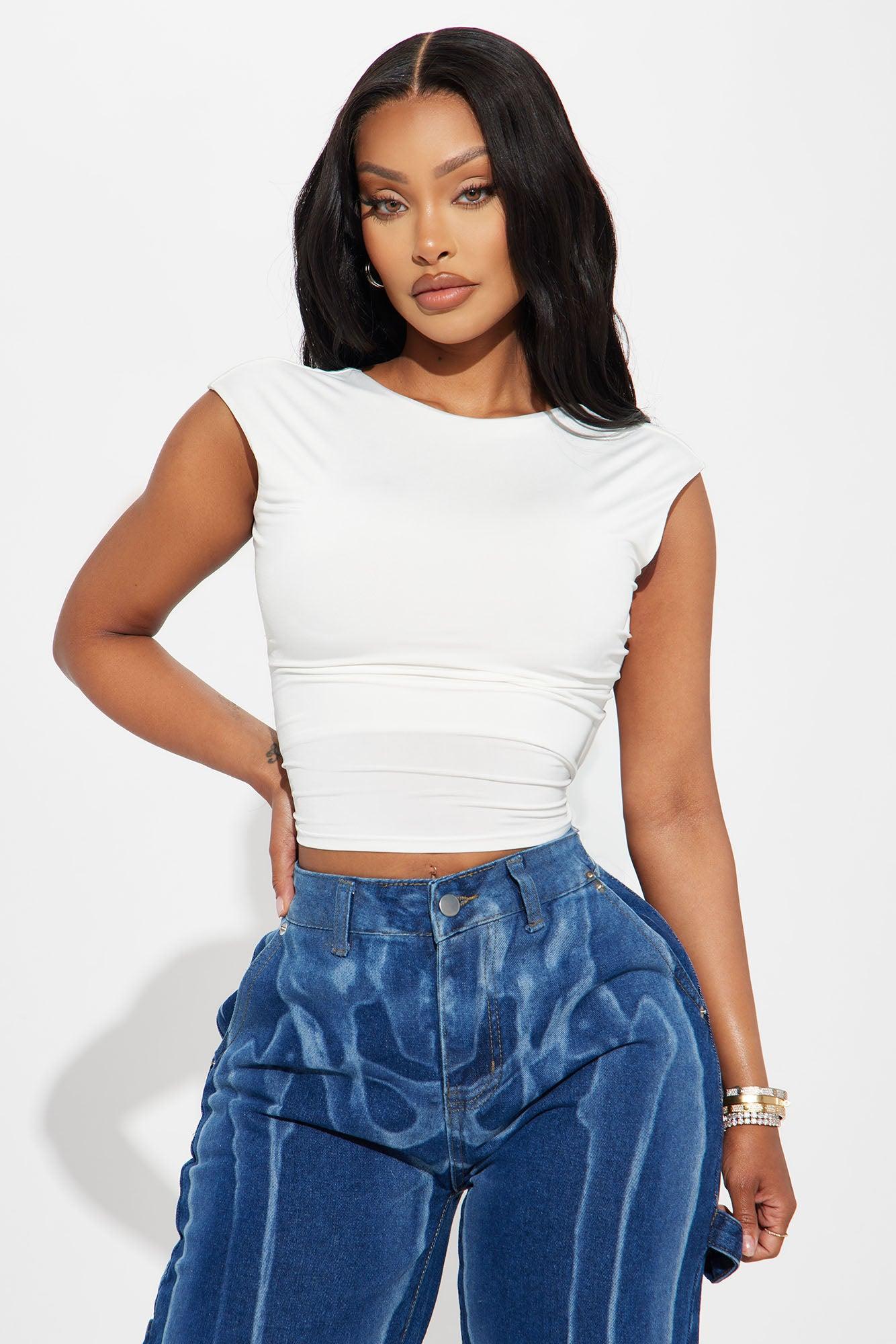 Remi Backless Top - Cream Product Image