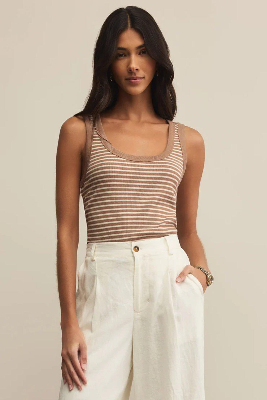 Elin Stripe Rib Tank Product Image