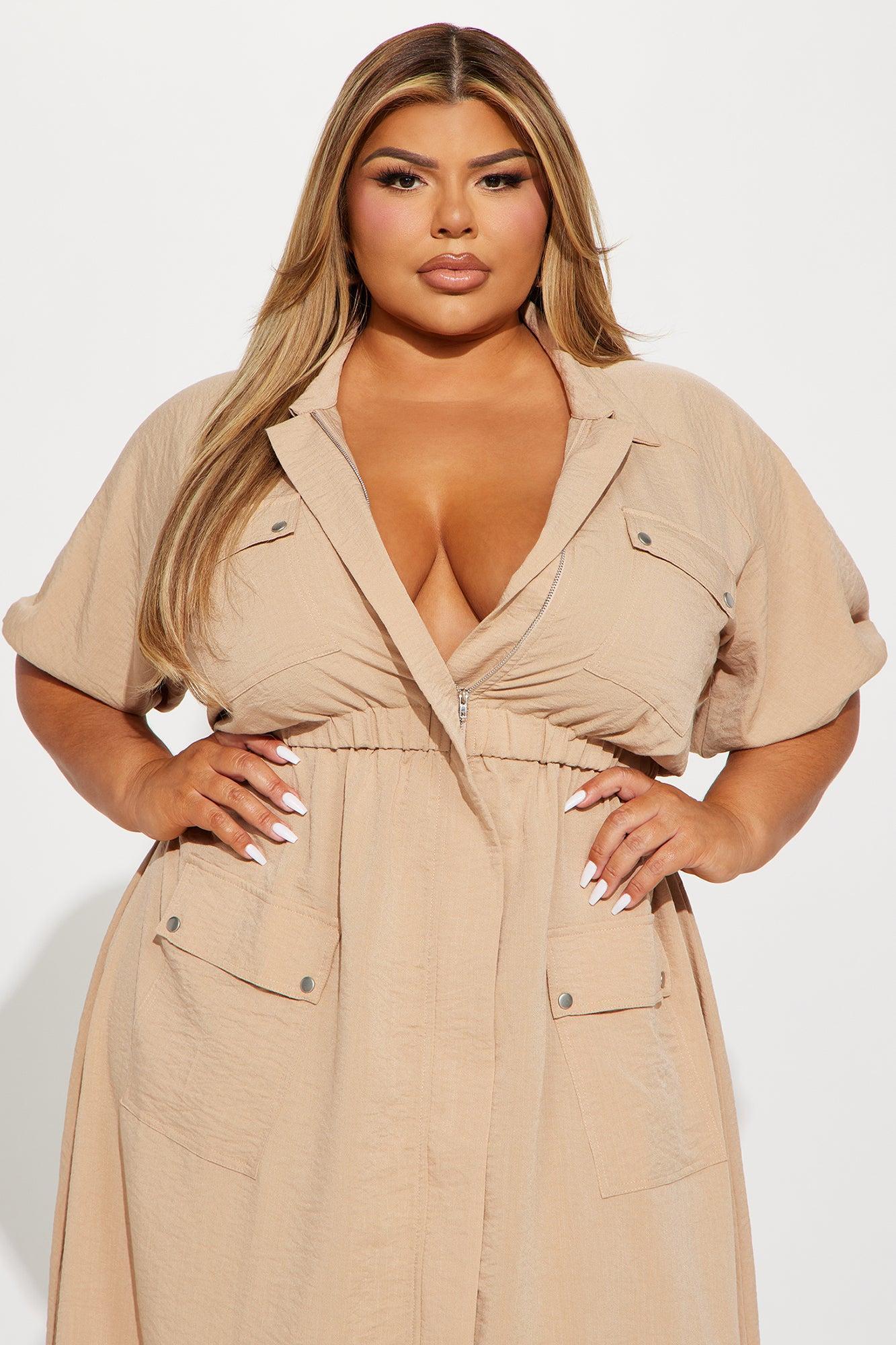 Polina Maxi Dress - Taupe Product Image