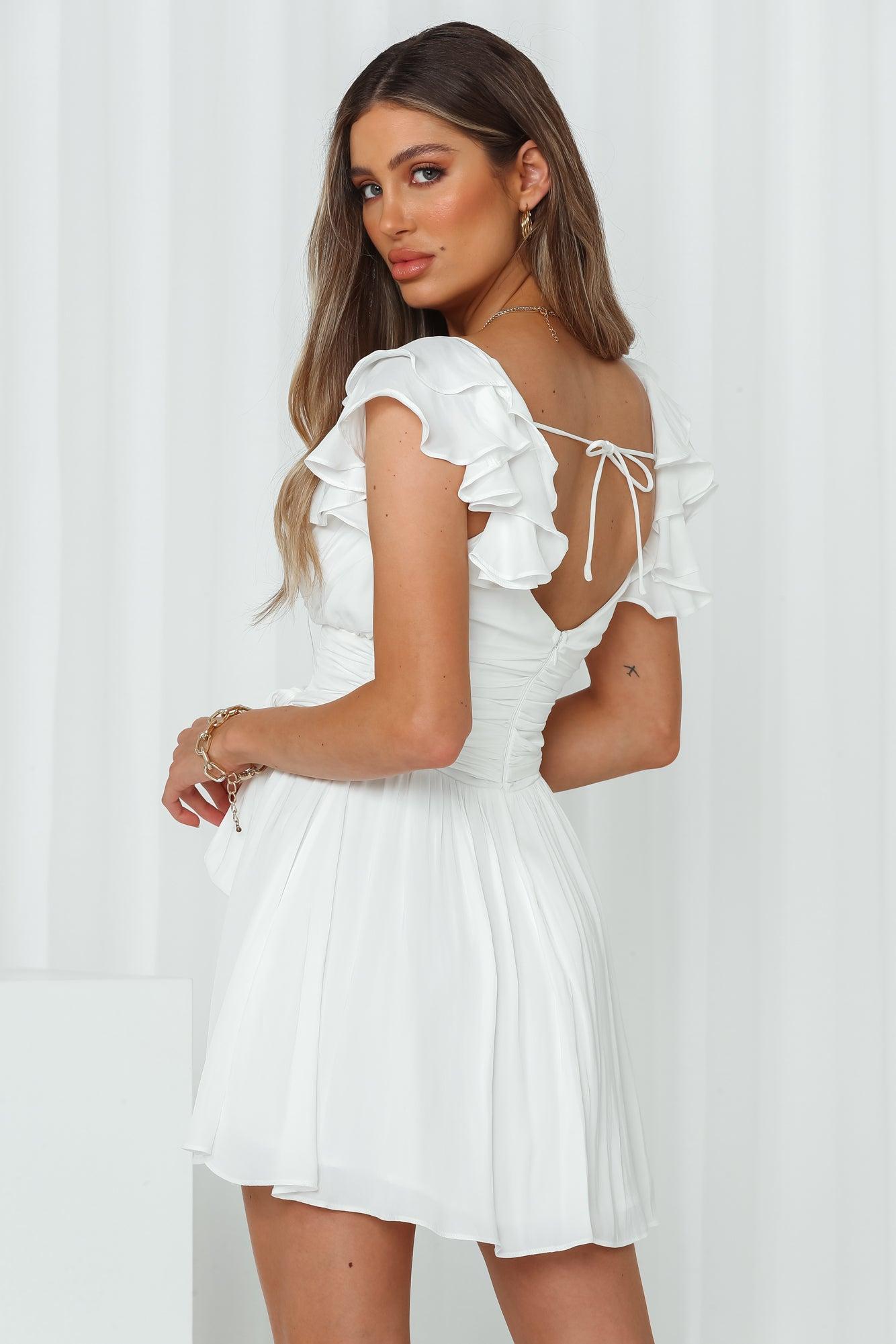 Wheel Of Fortune Dress White Product Image
