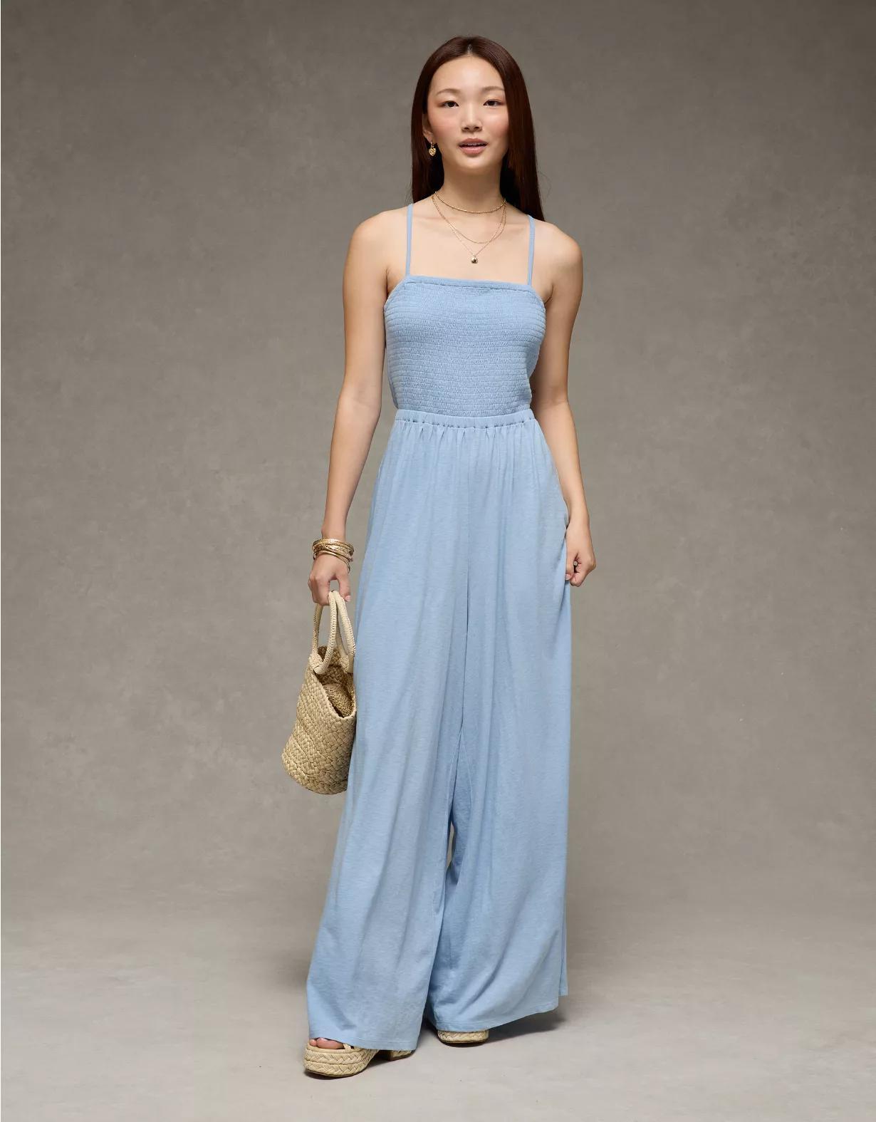 AE Sunchaser Knit Babydoll Jumpsuit Women's Product Image