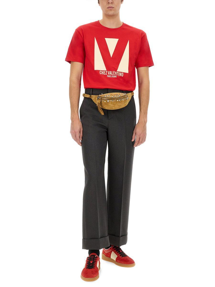 VALENTINO T-shirt Logo In Red Product Image