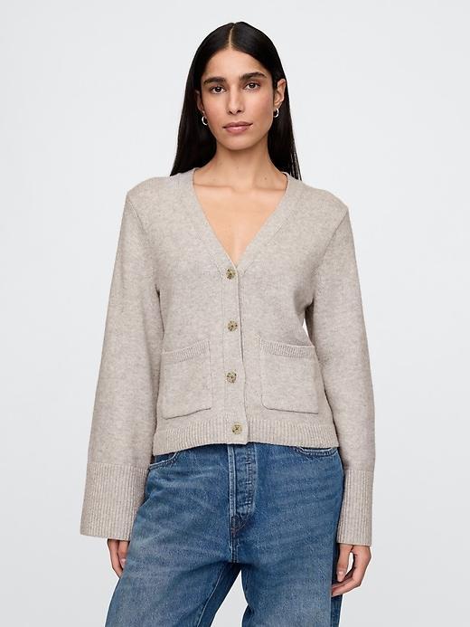 CashSoft Pocket Cardigan Product Image