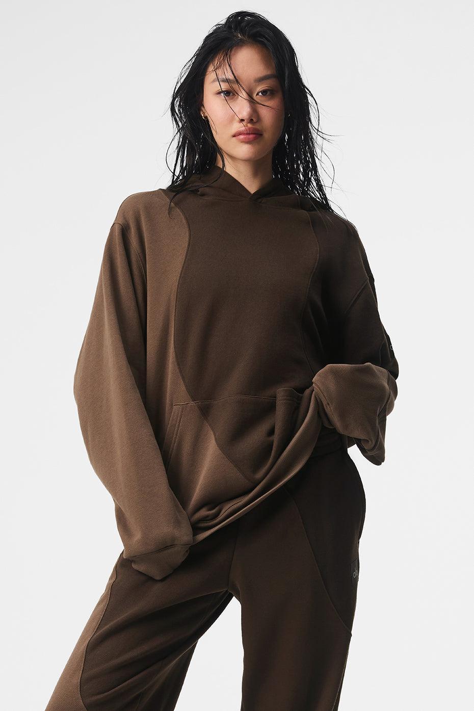 Make Waves Hoodie - Espresso Tonal Female Product Image