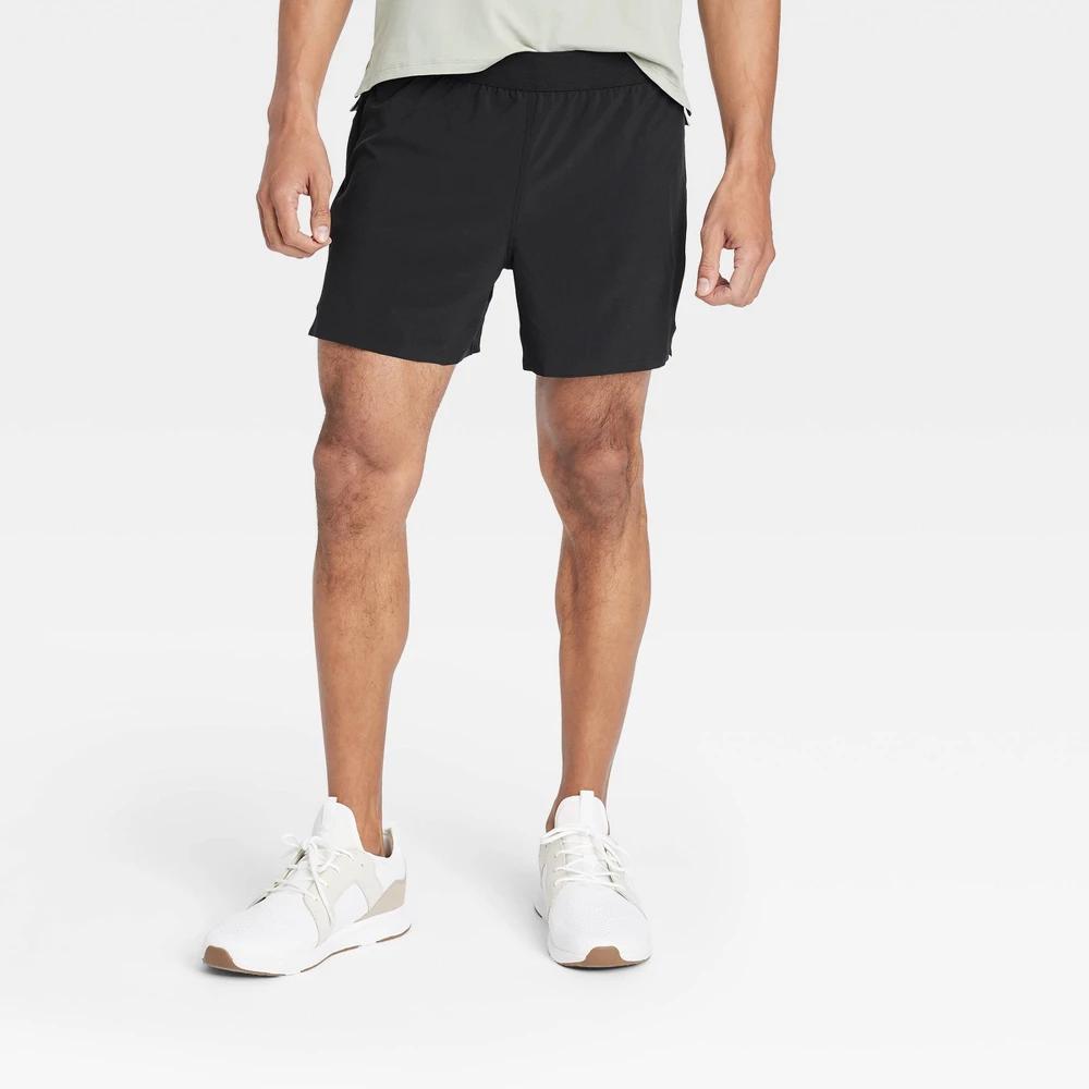Mens 5 Active Light Run Lined Shorts - All In Motion Black Onyx L Product Image