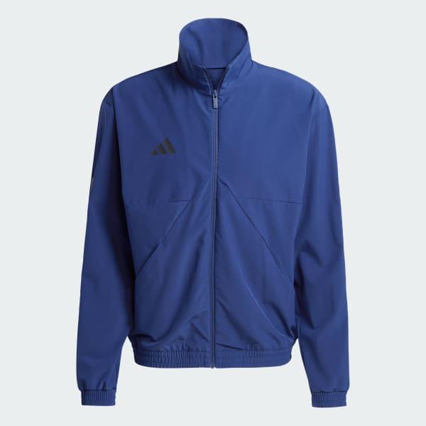 adidas House of Tiro Woven Track Top Dark Blue XL Mens Product Image