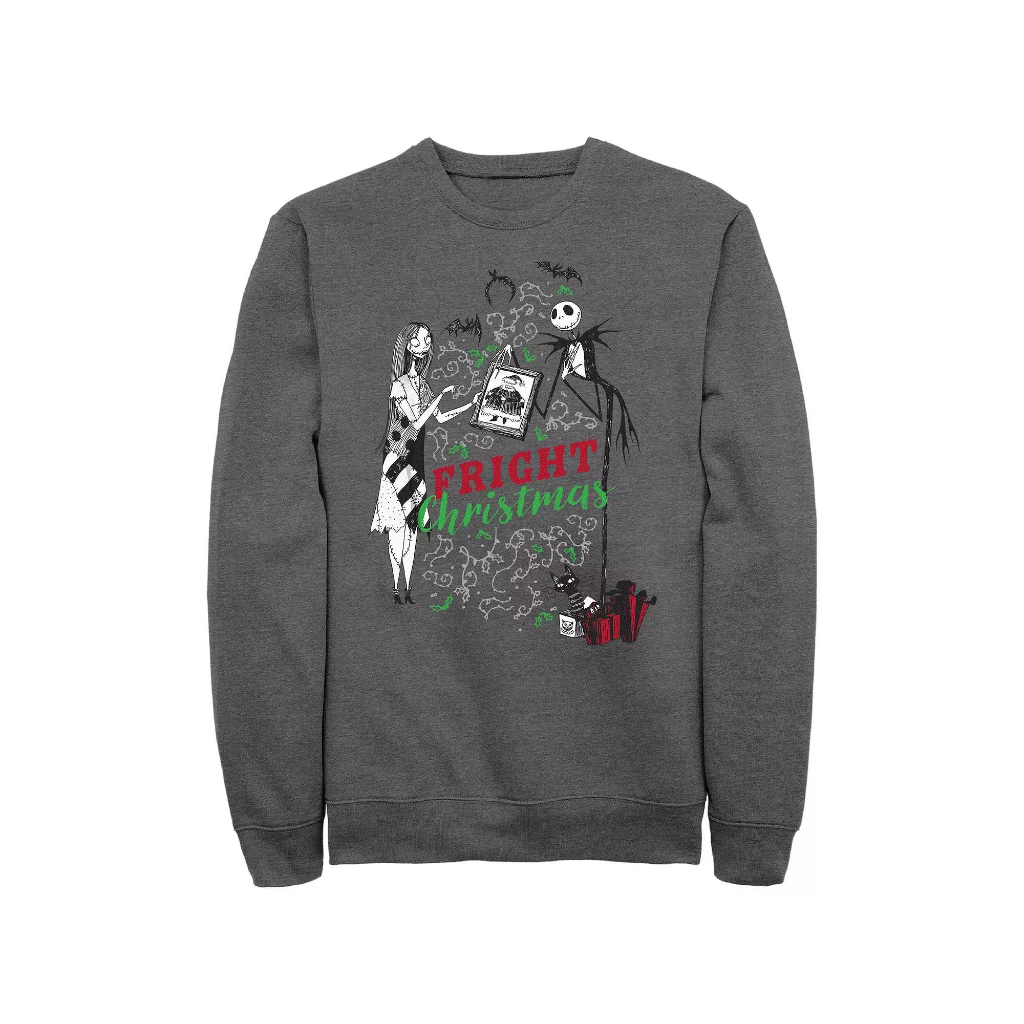 Disney's The Nightmare Before Christmas Fright Christmas Men's Graphic Fleece, Size: Medium, Grey Heather Product Image