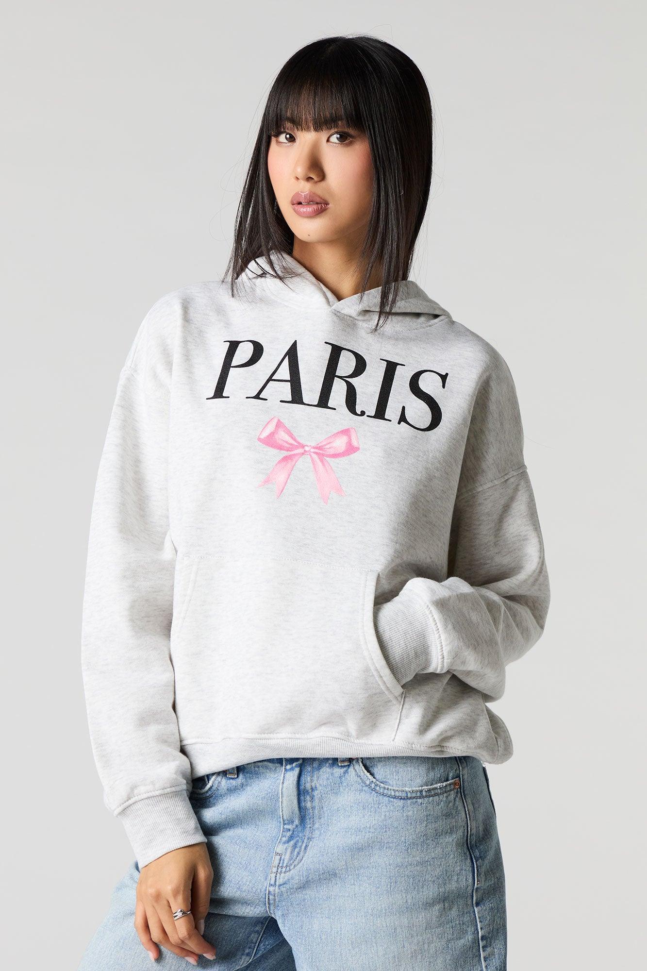 Oversized Graphic Fleece Hoodie Female Product Image