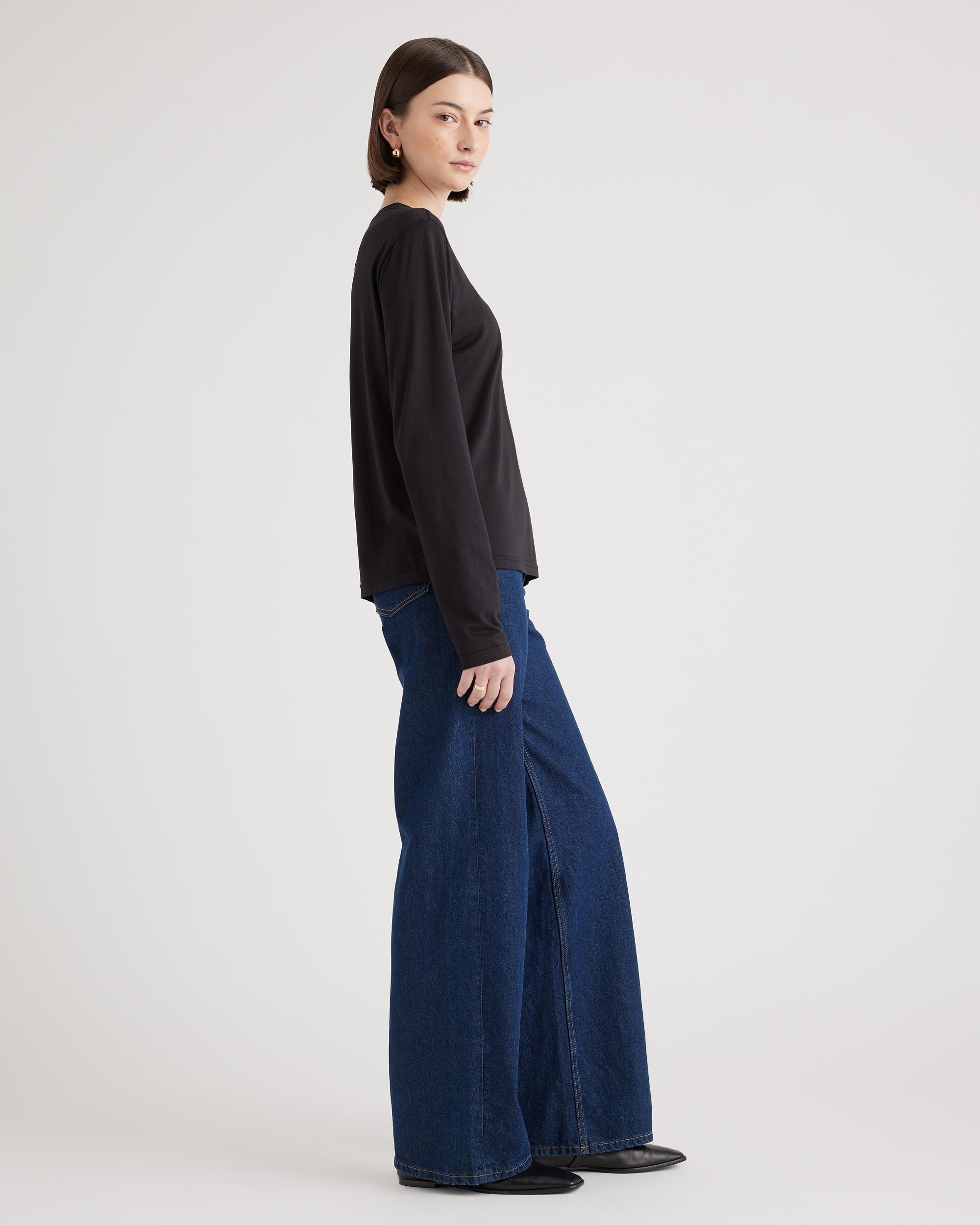 Quince | Women's Cotton Modal Relaxed Long Sleeve T-Shirt Cotton/Modal Product Image