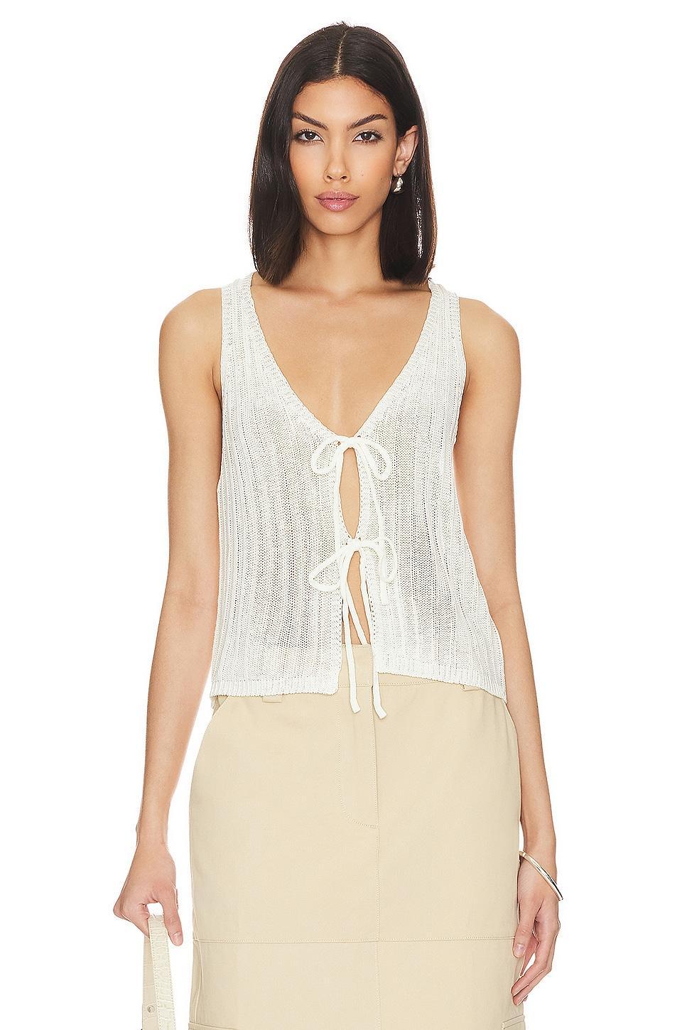Anaya Tie Front Top MORE TO COME Product Image