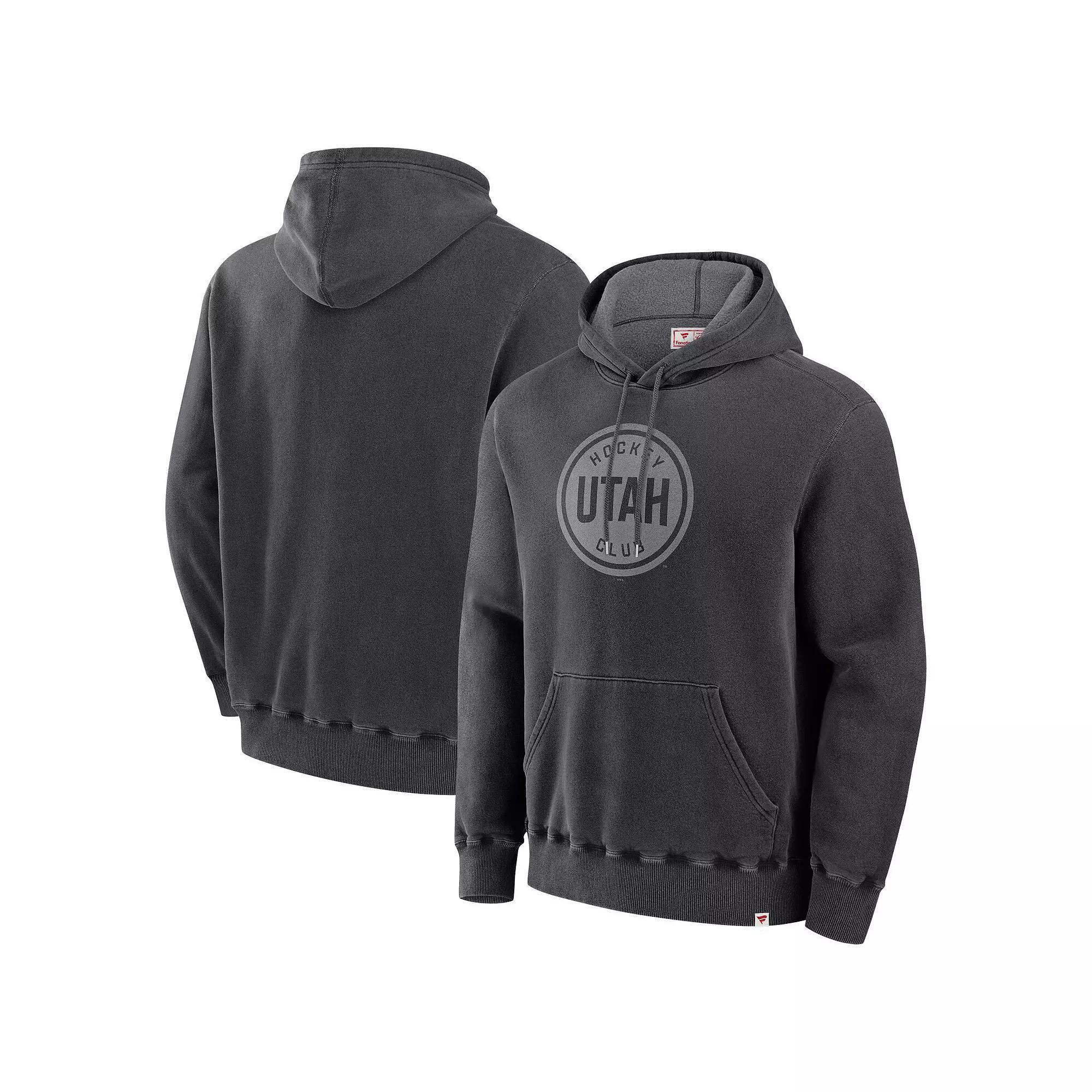 Men's Fanatics Black Utah Hockey Club Made in Canada Pullover Hoodie, Size: Large, Ute Black Product Image