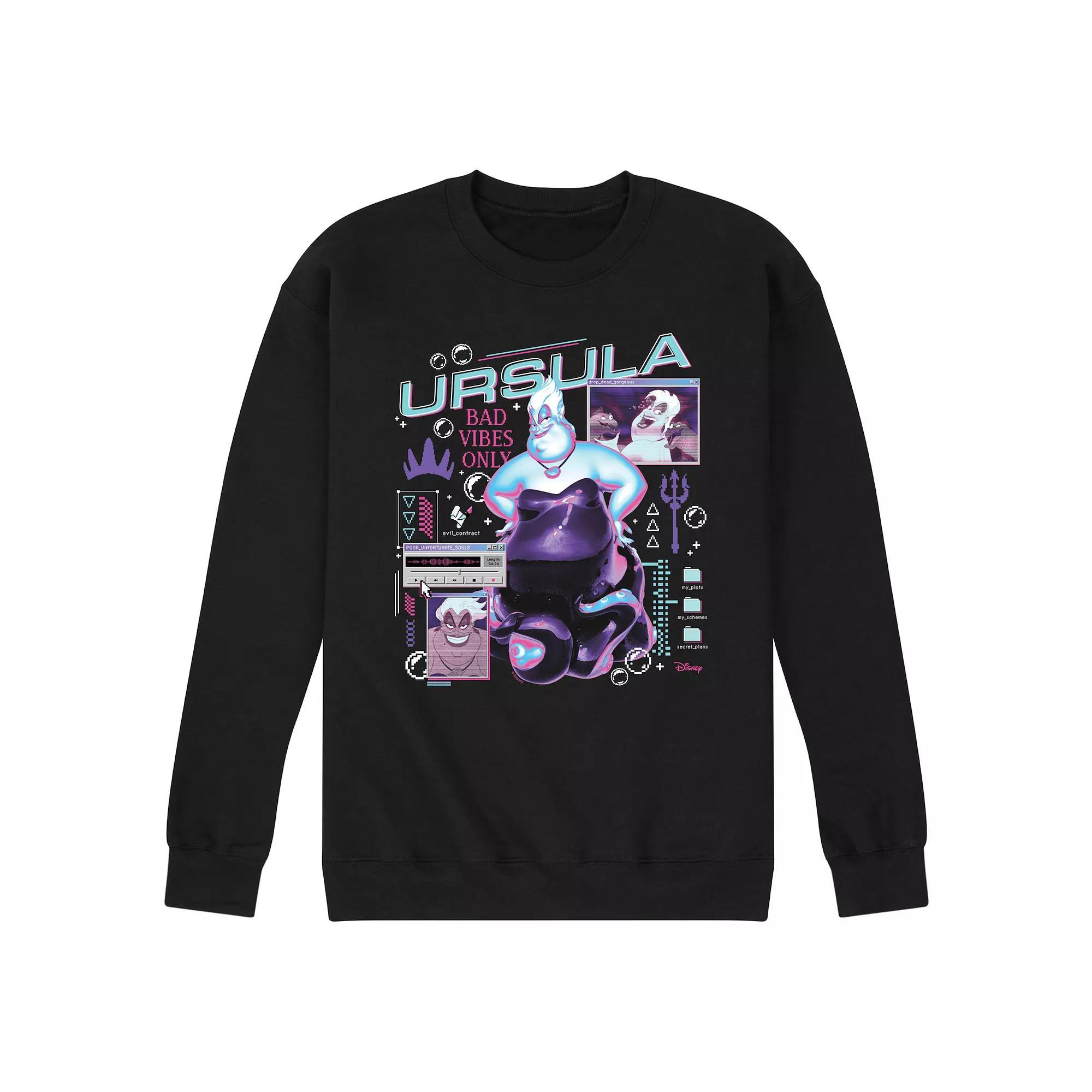 Disney Villains The Little Mermaid Ursula Mens Computer Fleece Sweatshirt Product Image