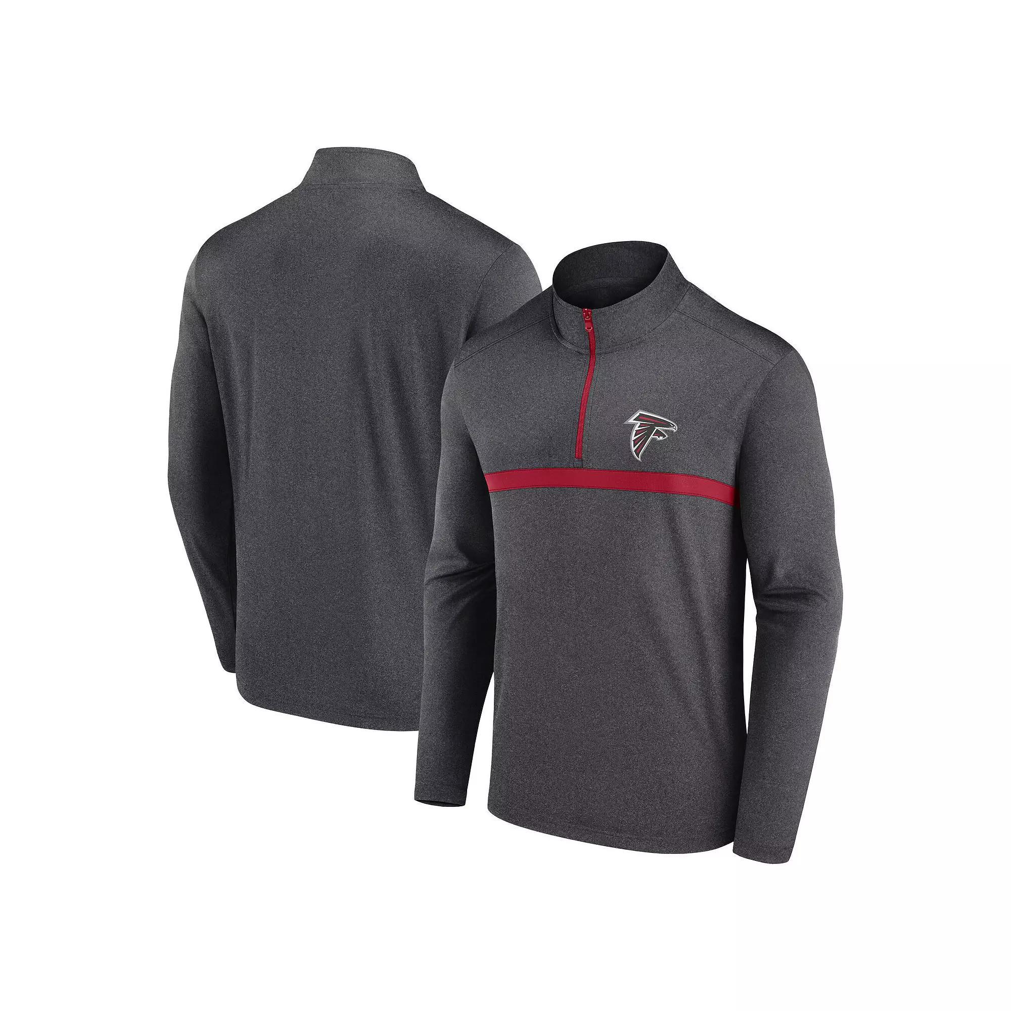 Men's Fanatics  Charcoal Cincinnati Bengals Head-to-Head Quarter-Zip Top, Size: Large Product Image
