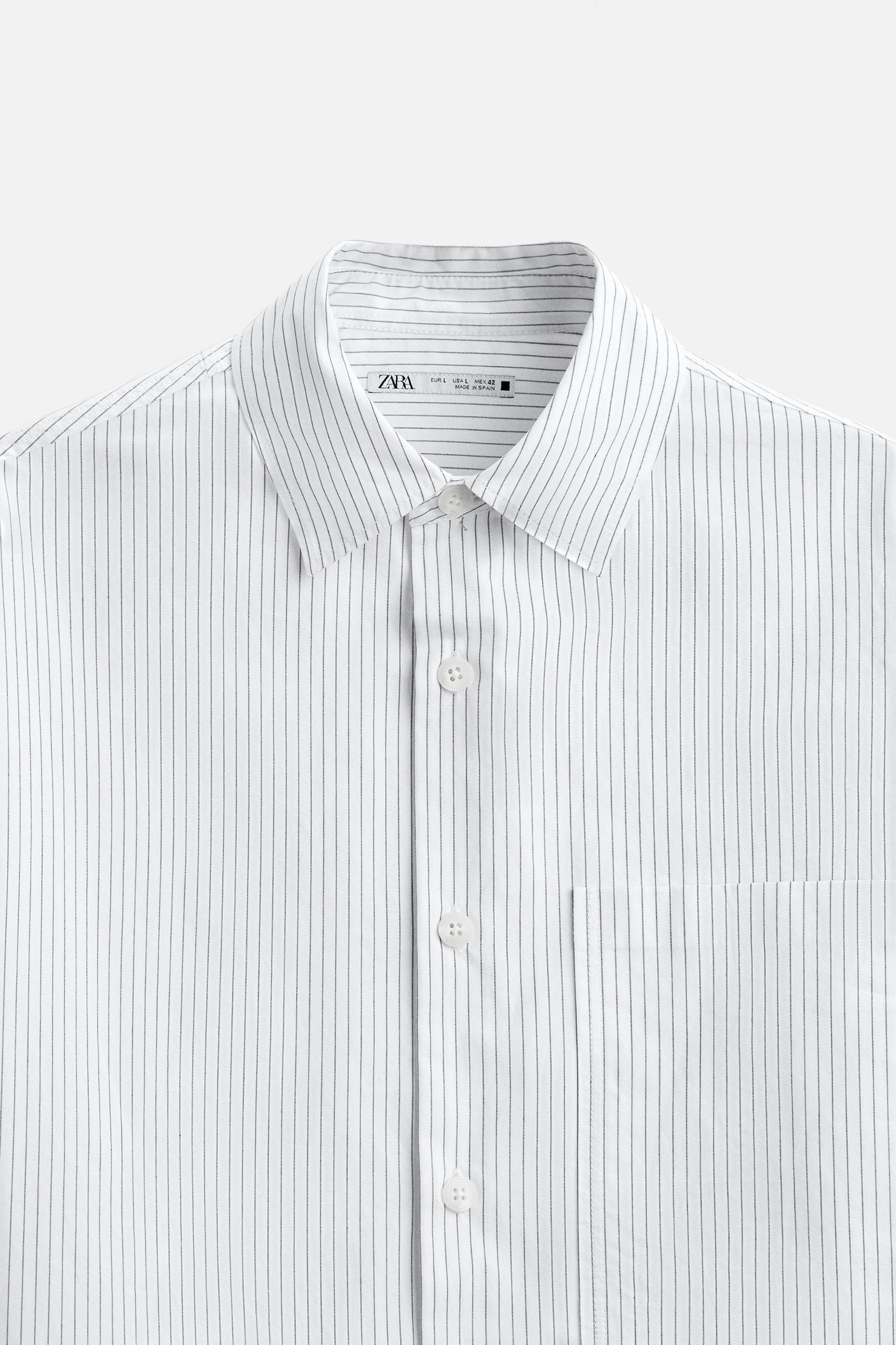STRIPED POPLIN SHIRT Product Image
