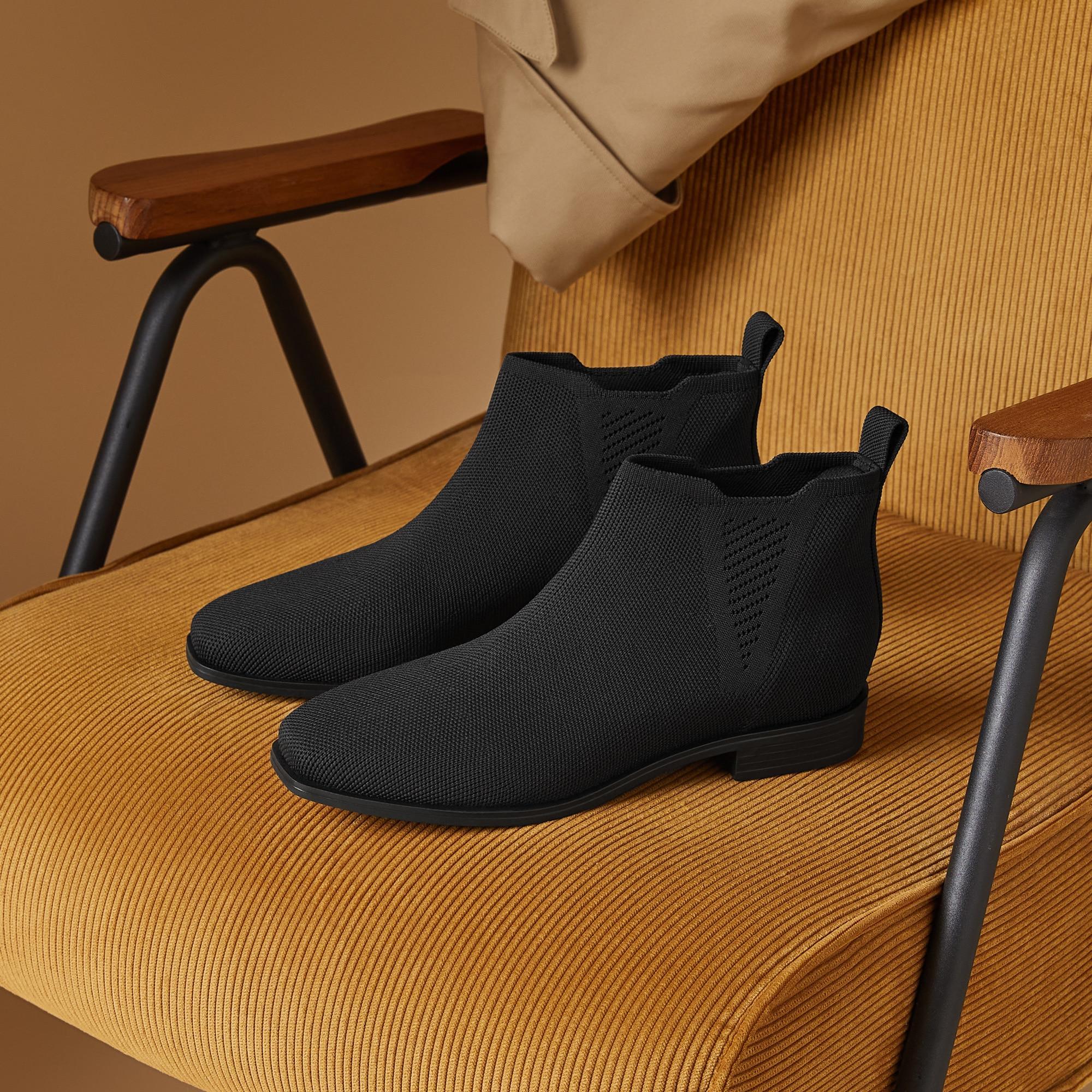 Slip-On Square-Toe Ankle Chelsea Boots (Ryan Slip-On) Product Image
