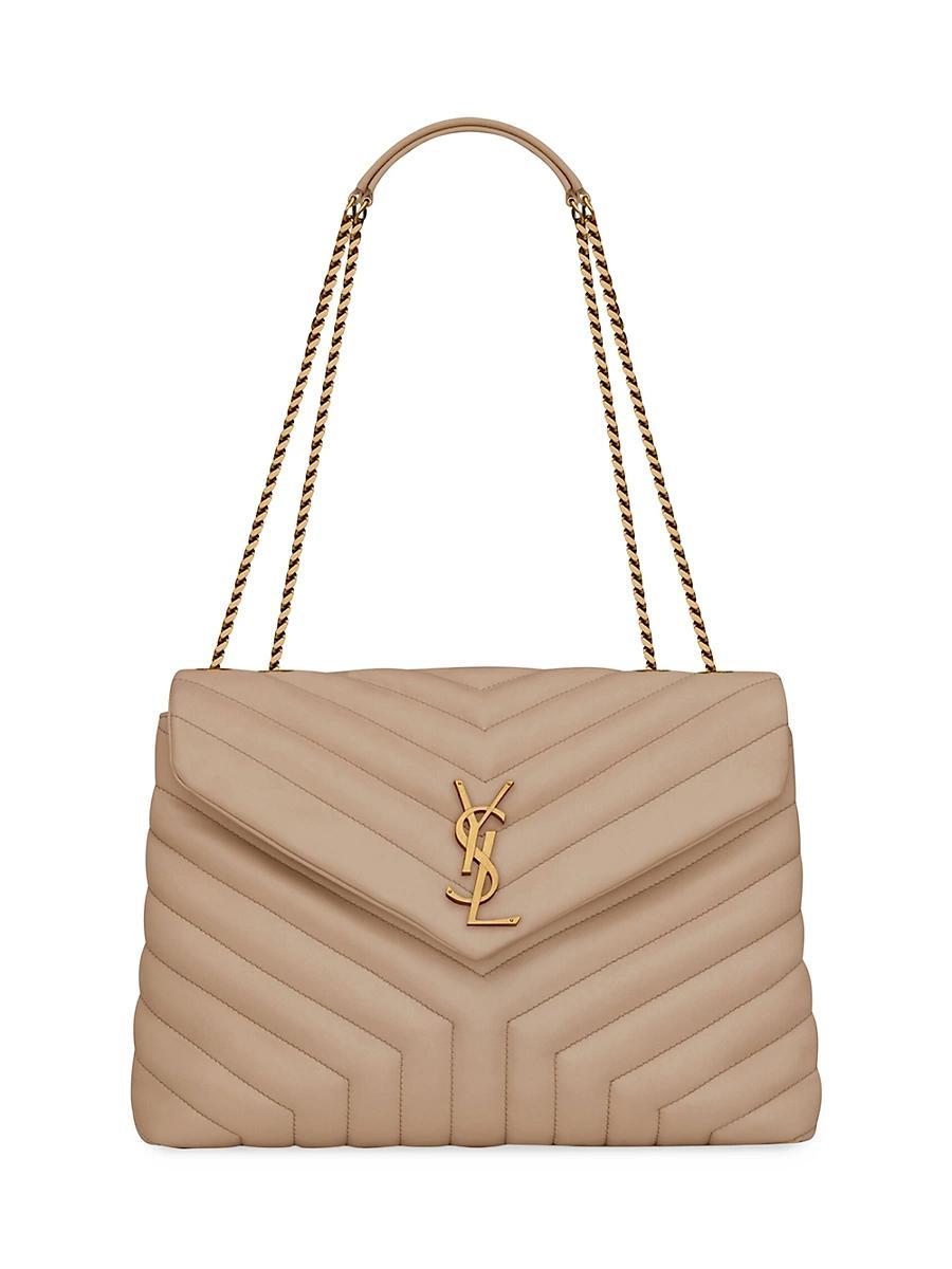 Womens Loulou Medium Shoulder Bag in Quilted Leather Product Image