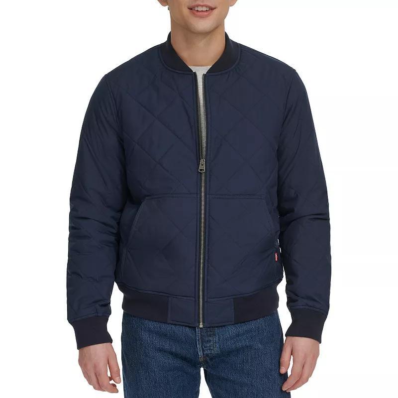 Men's Levi's® Stretch Quilted Bomber Jacket, Size: XXL, Brown Product Image