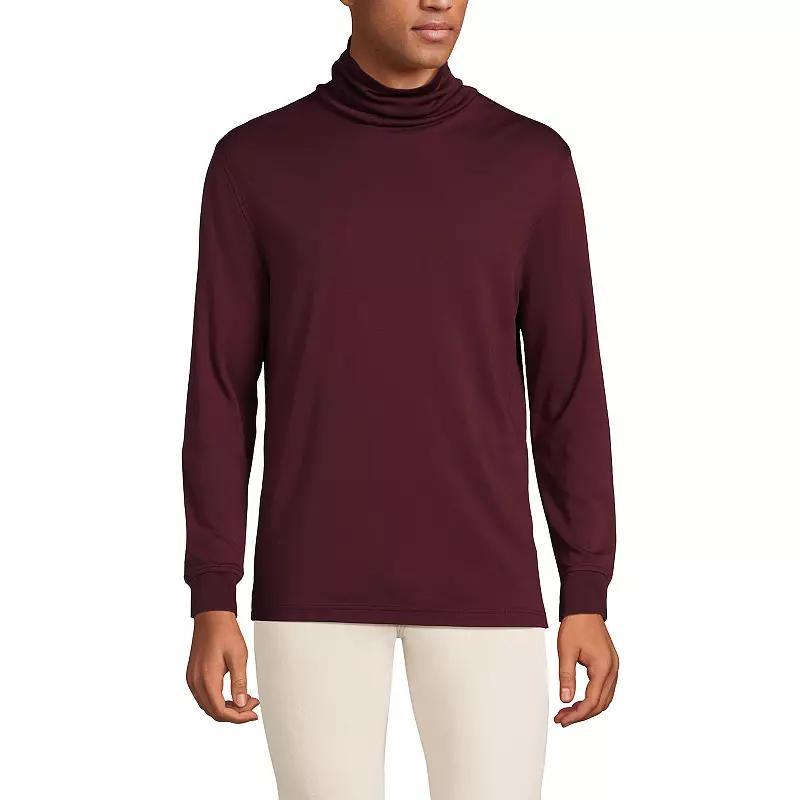 Big & Tall Lands End Super Soft Supima Turtleneck, Mens Product Image