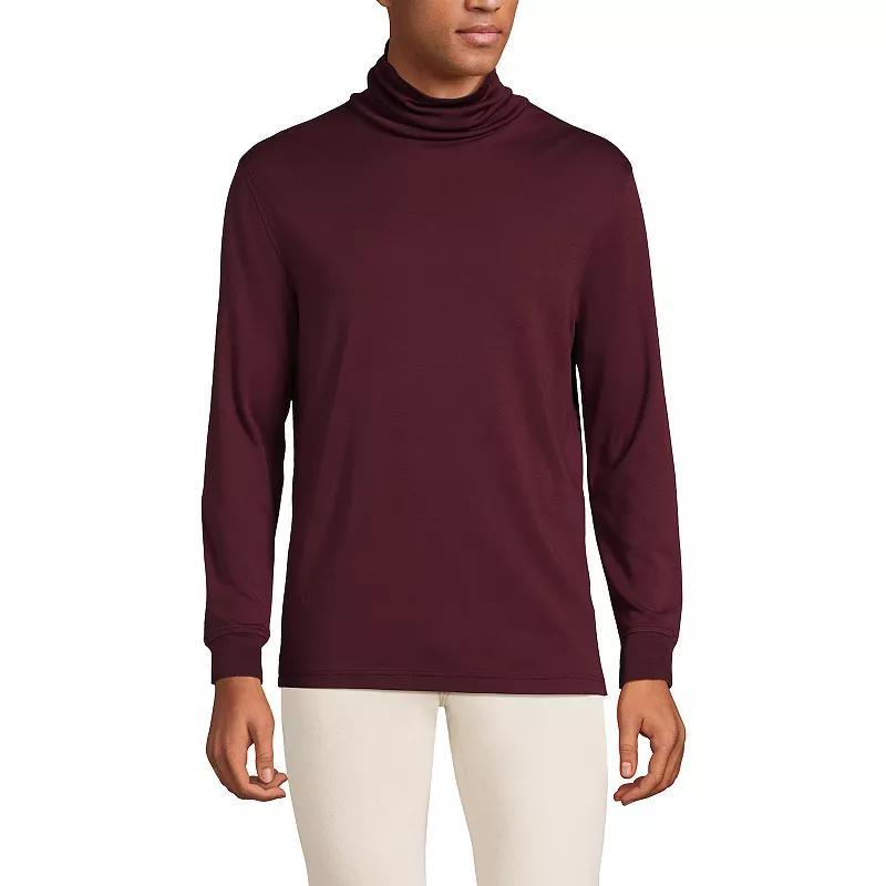 Men's Lands' End Super Soft Supima Turtleneck, Size: XL, White Product Image