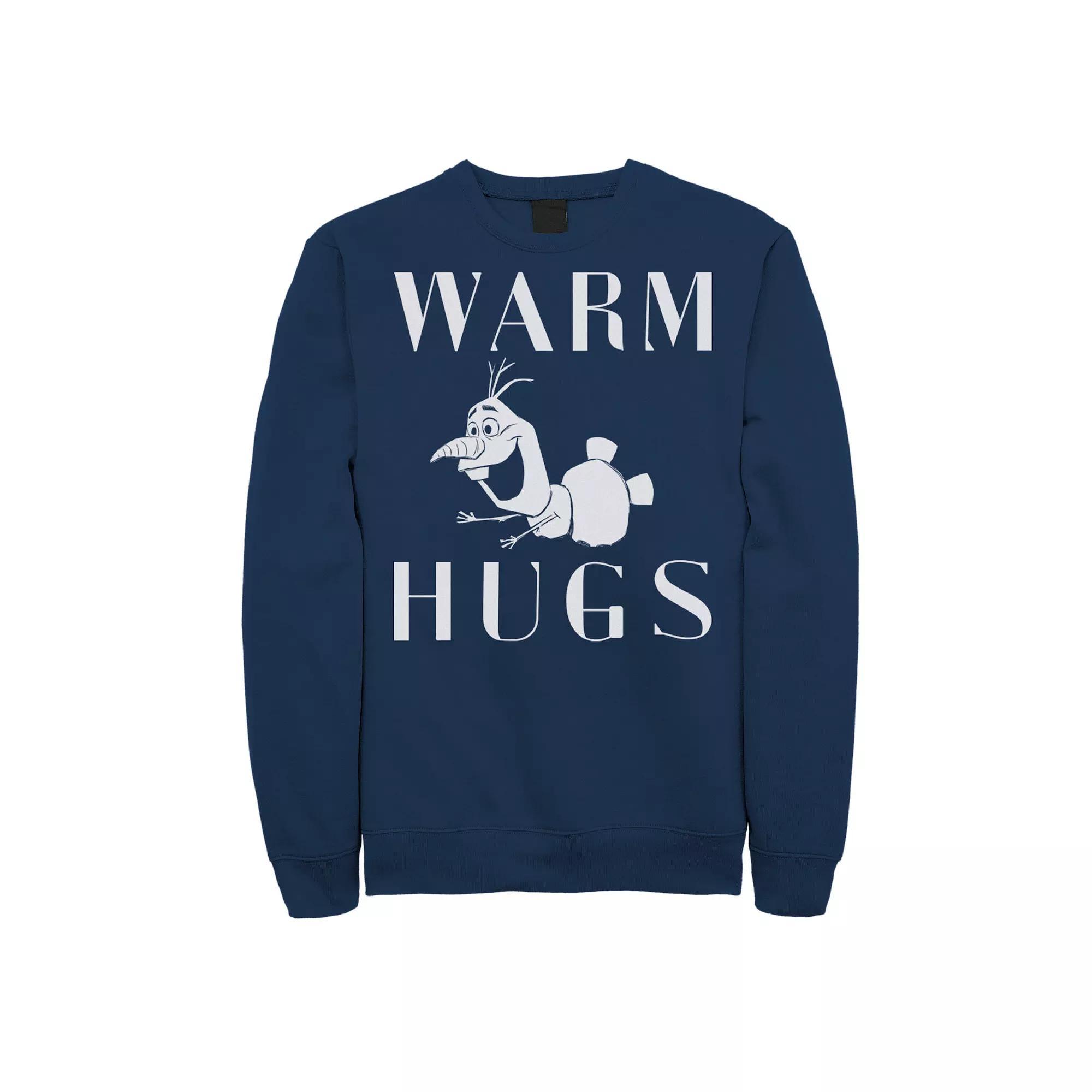 Men's Frozen 2 Olaf Warm Hugs Sweatshirt, Size: XL, Blue Product Image