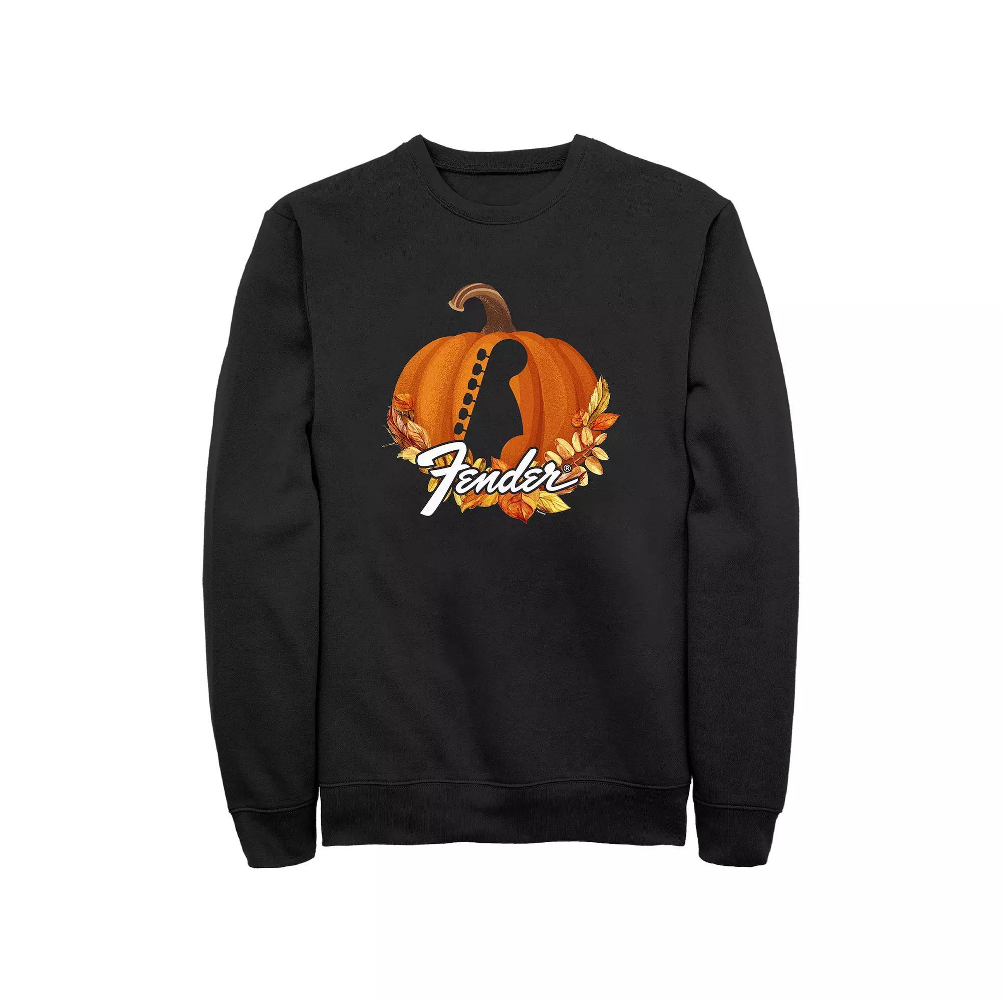 Men's Fender Carved Pumpkin Graphic Fleece, Size: XXL, Black Product Image