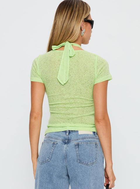 Normal Thing Strap Detail Top Mint Product Image