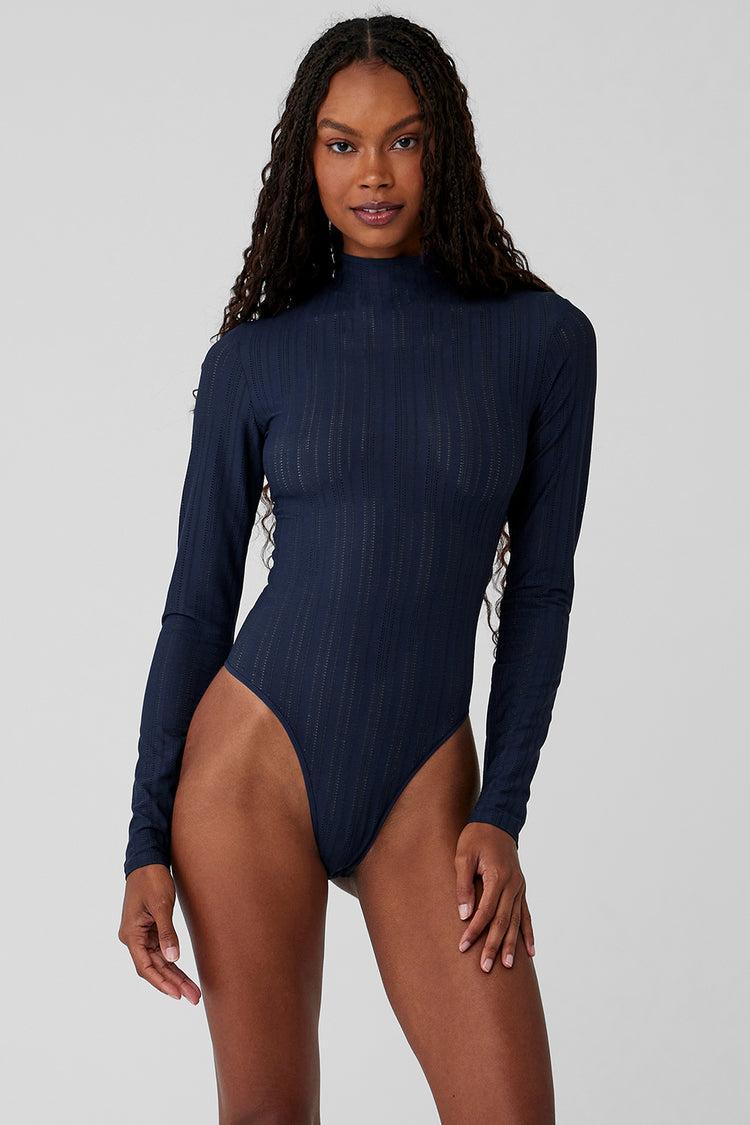 Euphoria Long Sleeve Bodysuit - Navy Product Image