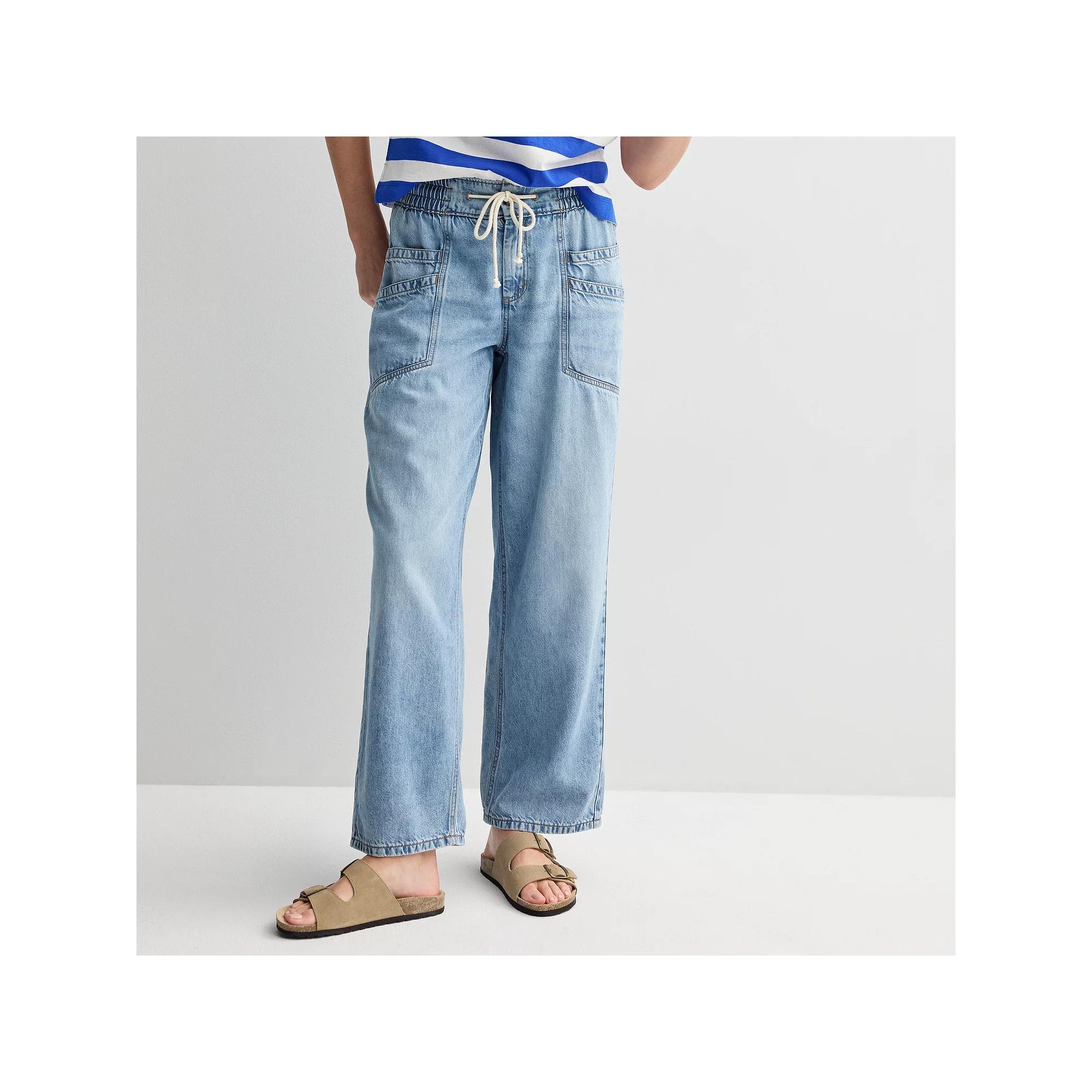 Women's Sonoma Goods For Life® Denim Easy Pants, Size: XXL, Medium Blue Product Image