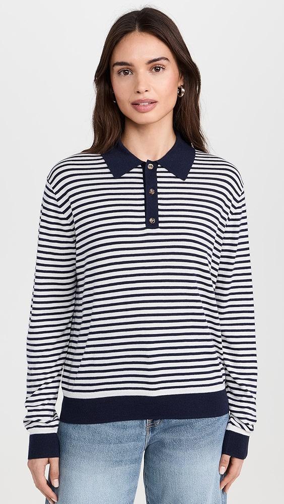 La Ligne Stripe Classic Sweater Polo | Shopbop Product Image