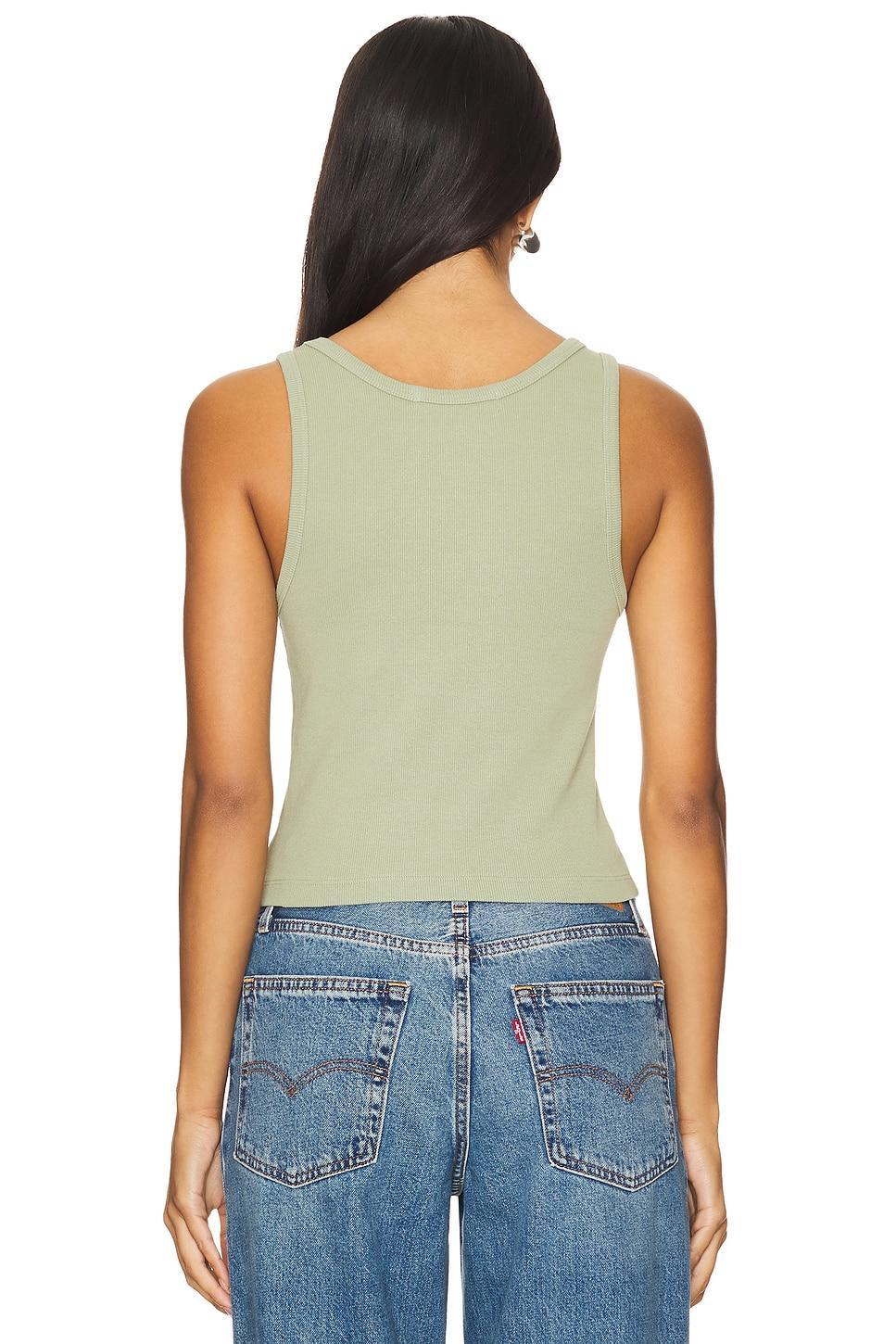 Structured Rib Bra Friendly Tank Top perfectwhitetee Product Image