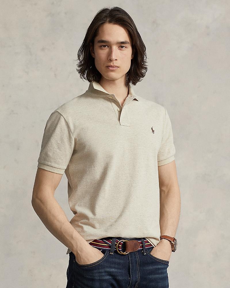 Polo Ralph Lauren Custom Slim Fit Mesh Polo Shirt Product Image