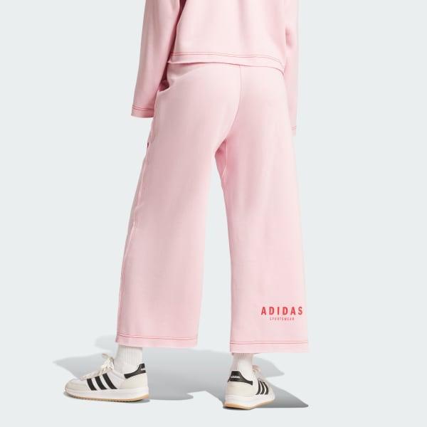 adidas ALL SZN Loose Graphic 7/8 Pants Warm Clay M Womens Product Image