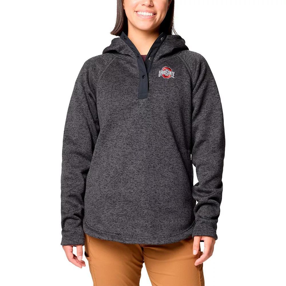 Women's Columbia Gray Ohio State Buckeyes Sweater Weather Raglan Pullover Hoodie, Size: Large, Grey Product Image