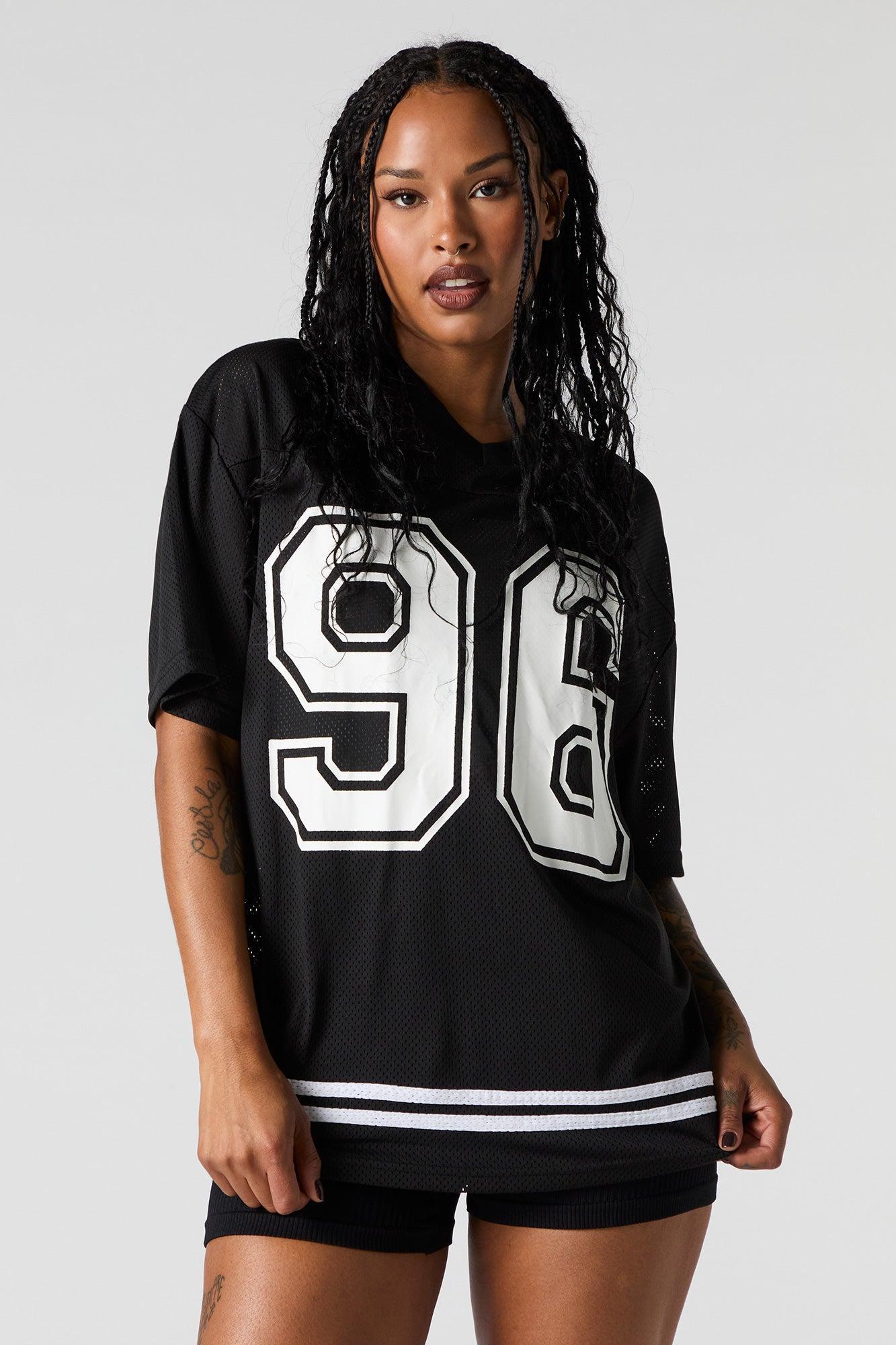 Mesh Graphic Football Jersey Female Product Image