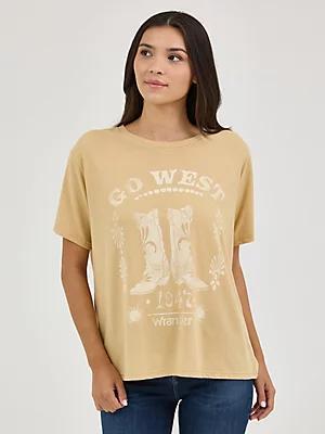 Women's Wrangler Western Graphic Girlfriend Tee in Phantom Product Image