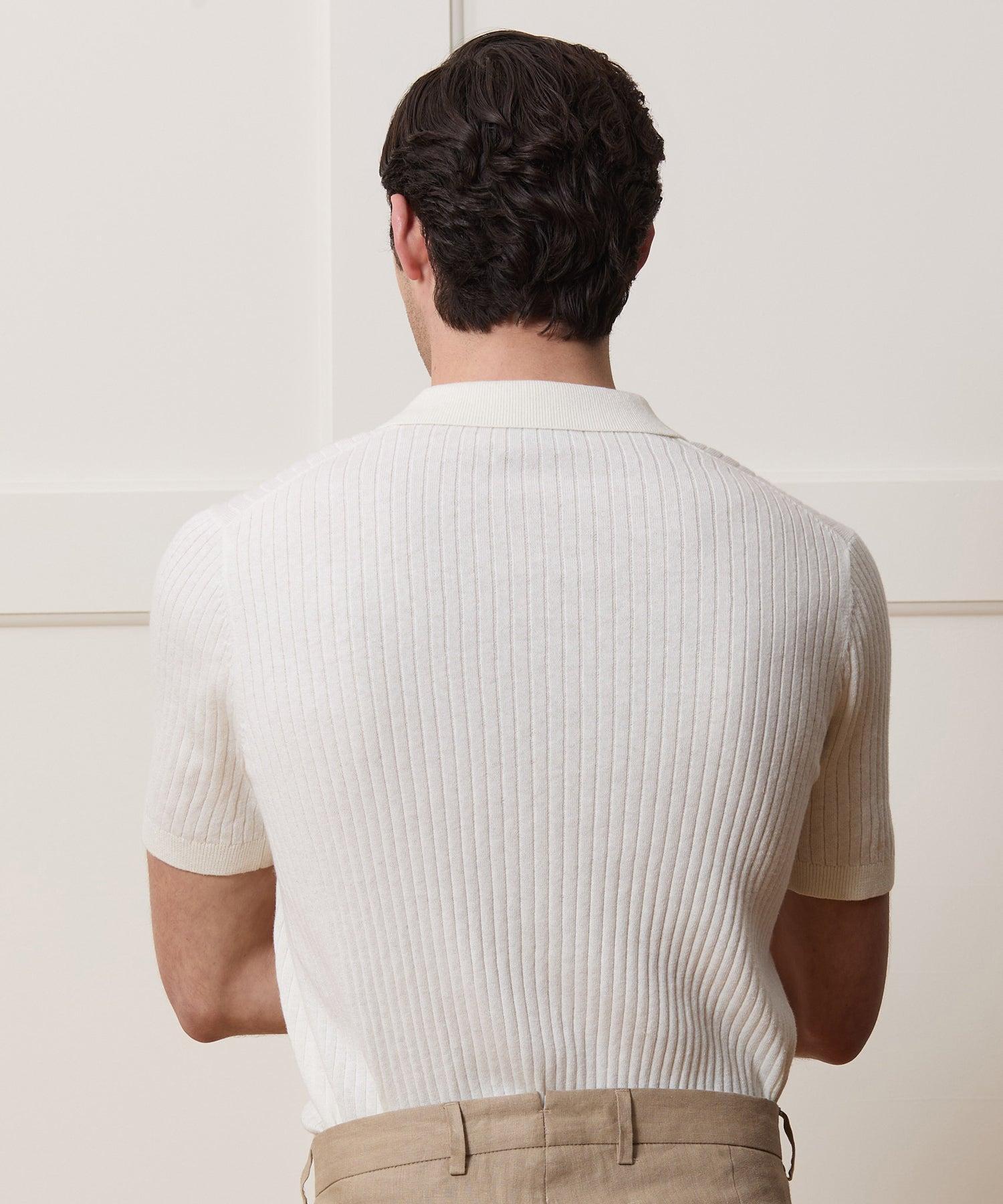 Slim Cotton-Cashmere Sweater Polo Product Image