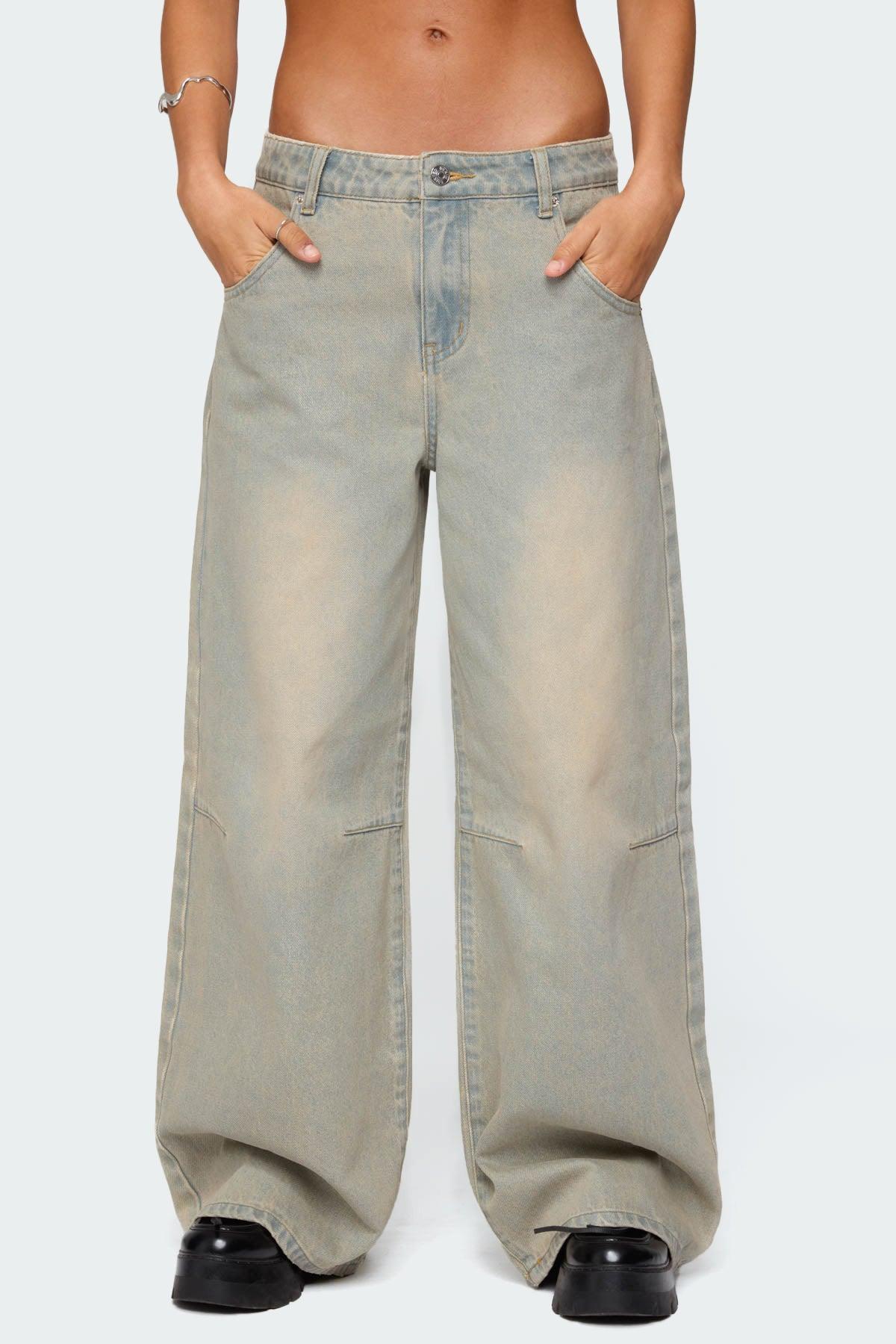 Santi Low Rise Wide Leg Jeans Product Image